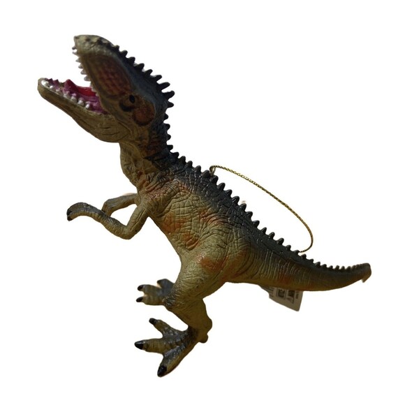 Kurt Adler Dinosaur Ornament Prehistoric Plastic Christmas Tyrannosaurus Rex - Picture 2 of 7